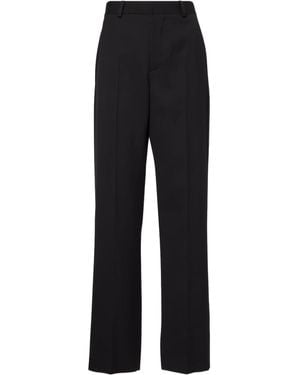 Wardrobe NYC Straight-Leg Casual Trousers - Black