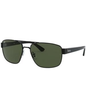 Ray-Ban Rectangle Frame Sunglasses - Green