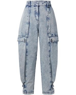 3.1 Phillip Lim High-Rise Tapered Jeans - Blue