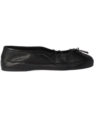 Miu Miu Nappa Leather Ballerinas - Black