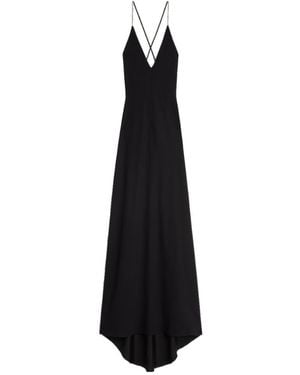 Celine Lingerie Dress With Rhinestones - Black