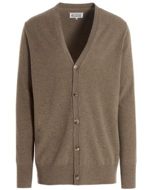 Maison Margiela V-Neck Cardigan - Brown