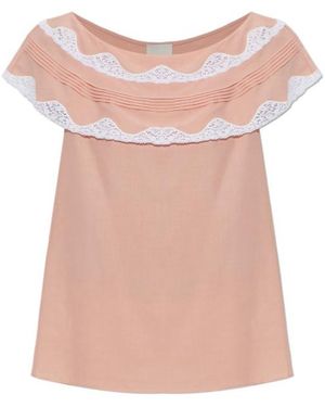 Posse Boat-Neck Top - Pink