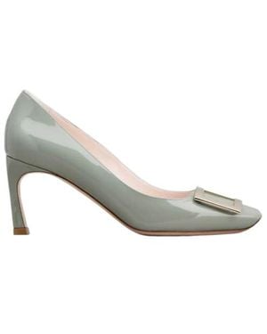 Roger Vivier Trompette Buckle Court Shoes - White