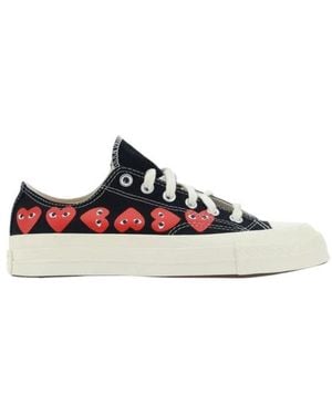 COMME DES GARÇONS PLAY Comme Des Garçons Play X Converse Chuck 70 Heart Printed Lace-Up Trainers - Multicolour