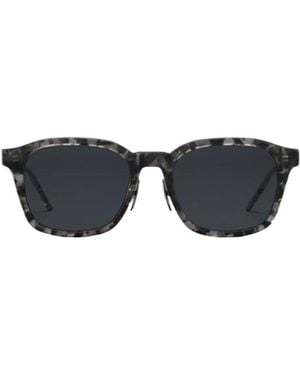 Thom Browne Eyewear Rectangle Frame Sunglasses - Multicolour