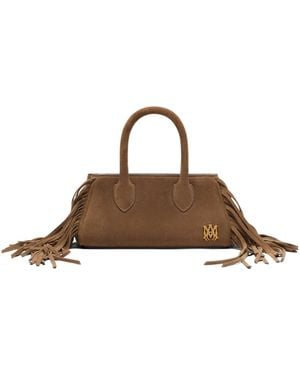 Amiri Micro Fringed Suede Tote Bag - Brown