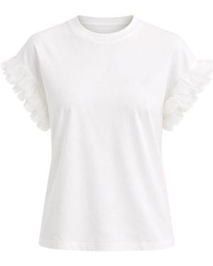 Twinset Ruffled T-Shirt - White