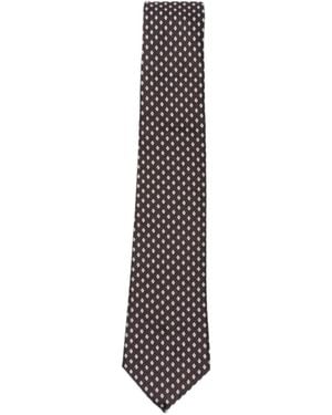 Emporio Armani Fancy Classic Tie - White