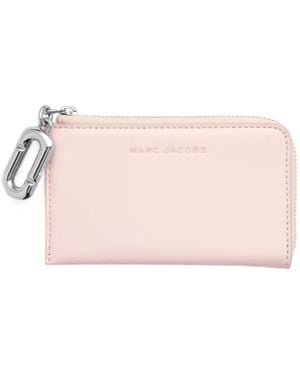 Marc Jacobs The Pop J-Marc Top-Zip Wallet - Pink