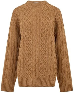 Moschino Crew Sweatr Ld99 - Brown