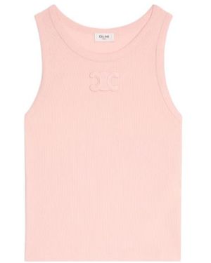 Celine Triomphe Tank Top - Pink