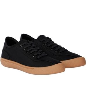 The Row Round-Toe Low-Top Casual Shoes - Black