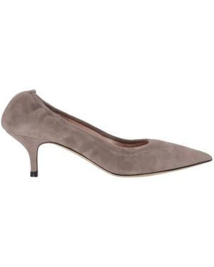 P.A.R.O.S.H. Suede Point-Toe Pumps - Brown