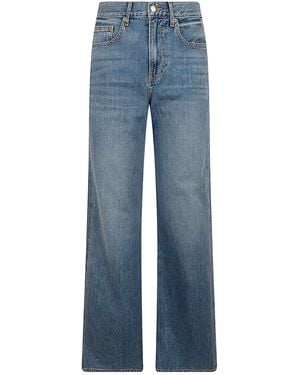 Veronica Beard Coll High-Rise Wide-Leg Jeans - Blue