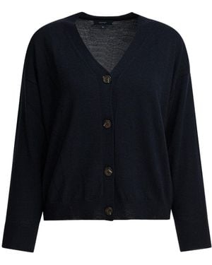 Soeur V-Neck Knitted Cardigan - Black