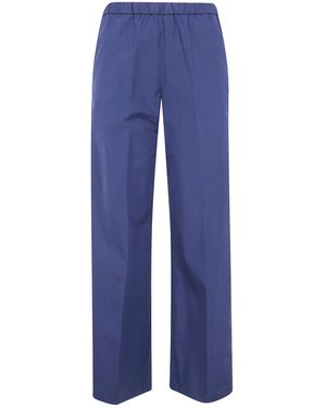 Aspesi Elastic Waist Casual Pants - Blue