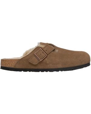 Birkenstock Boston Shearling-Lined Clogs - Brown