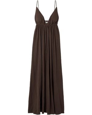 STAUD Lightweight And Flowy Dress - Brown