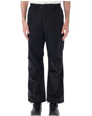 Nanamica Deck Wide-Leg Trousers - Black