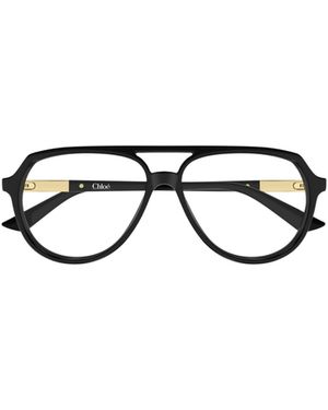 Chloé Chloé Eyewear Pilot Frame Glasses - White