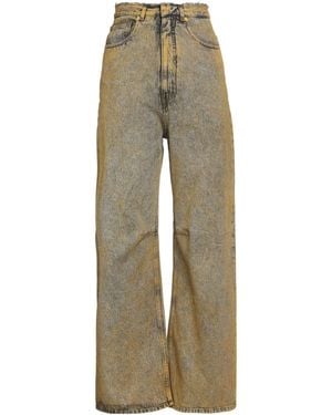 MM6 by Maison Margiela Minimalist Washed Straight-Leg Jeans - Natural