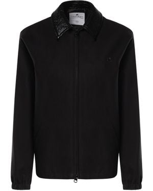 Courreges Courrèges Zip-Up Coat - Black