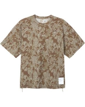 Satisfy Space O Perforated Camouflage Performance Top - Grey