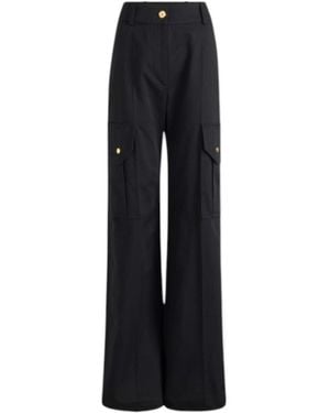 Patou Gabardine Cargo Trousers - Black