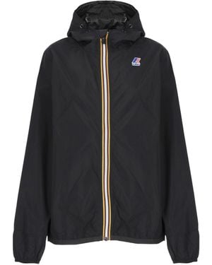 K-Way Packable Hooded Jacket - Black