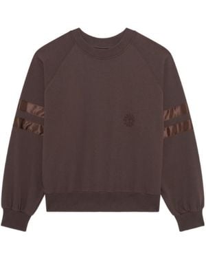 Repetto Logo Trimmed Sweatshirt - Brown