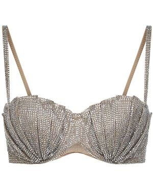 GIUSEPPE DI MORABITO Shell Bra - Gray