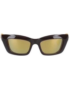 Bottega Veneta Logo Sunglasses - Multicolor