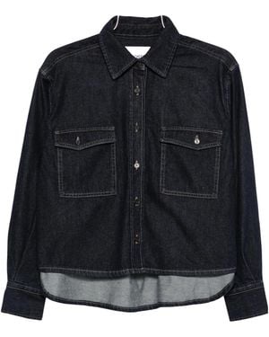Closed Single-Breasted Denim Shirt - Black