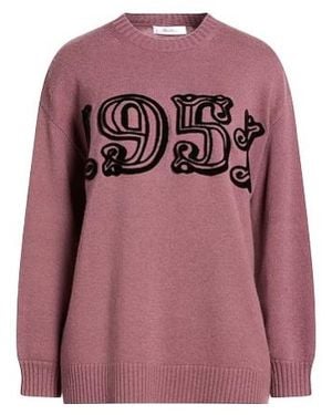 Max Mara Plain Color Sweaters - Pink