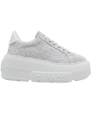 Casadei Nexus Rigel Lace Platform Low-Tops - Grey