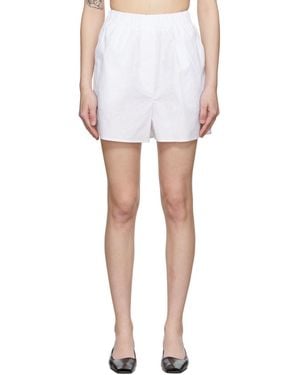 Frankie Shop Loose Waist Shorts - White