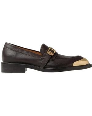Versace Round-Toe Loafers - Black