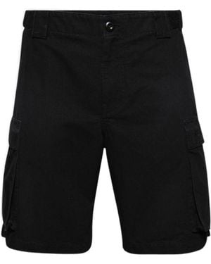 Balenciaga Buttoned Cargo Shorts - Black