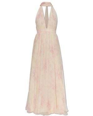 LoveShackFancy Printed Backless Dress - Natural