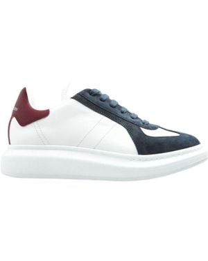 McQueen Oversized Colourblock Lace-Up Trainers - Blue