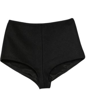 ANDAMANE Tami High-Waisted Shorts - Black