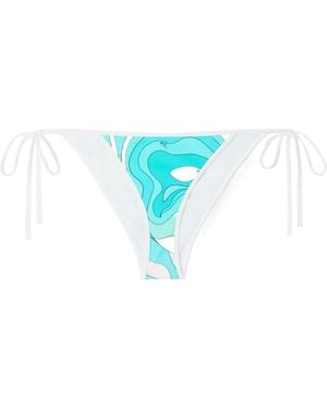 PUCCI Printed Bikini Briefs - Blue