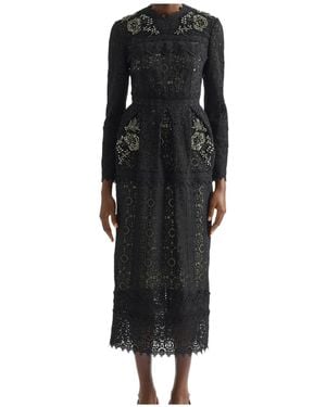 Erdem Long Sleeve Dress - Black