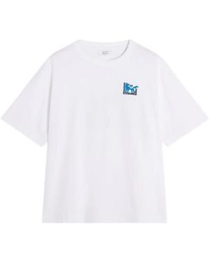 Maison Kitsuné Maison Kitsuné Gallery Fox Oversize T-Shirt - White