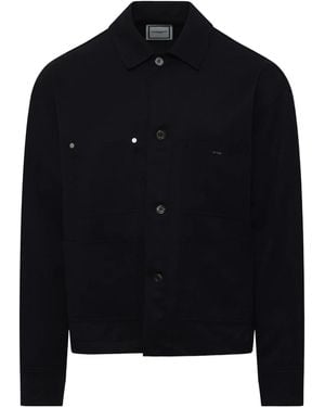 WOOYOUNGMI Wool Overshirt - Blue