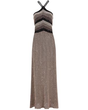 D.exterior Halter Neck Dress - Multicolour