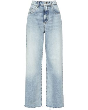 ICON DENIM Belt-Lined Jeans - Blue
