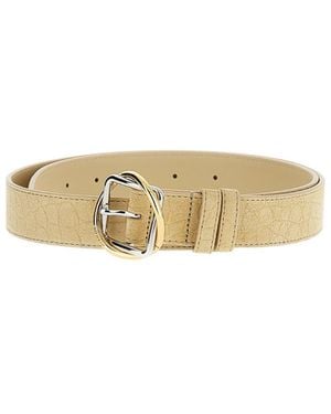 Jacquemus Two-Tone Buckle Belt - Natural
