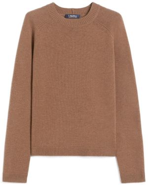 Max Mara Wool And Cashmere Crewneck Sweater - Brown